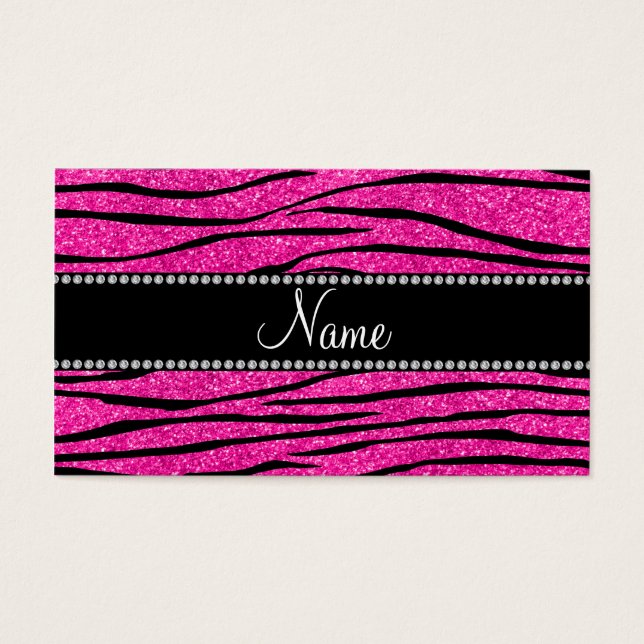 Nome personalizado: neon hot pink glitter strips (Frente)