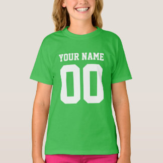 Nome Personalizado Número de Raparigas Camisa de F