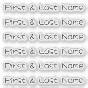 NOME PERSONALIZADO — Pacote de Etiquetas Personali