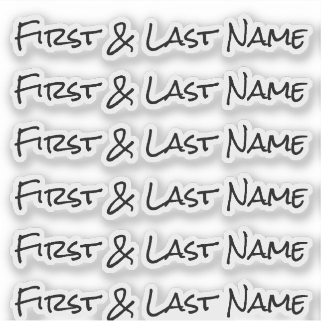 NOME PERSONALIZADO — Pacote de Etiquetas Personali (Frente)