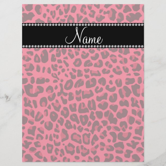 Nome personalizado padrão-leopardo rosa (Frente)
