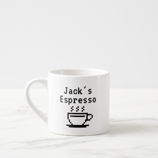 Nome personalizado pequeno espresso caneca (Esquerda)