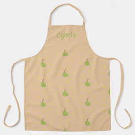 Nome personalizado Pera verde castanho