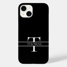 Nome Personalizado Personalizado Elegante Monogram