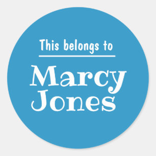 Nome Personalizado Pertence A Adesivos Personaliza