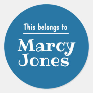 Nome Personalizado Pertence A Adesivos Personaliza