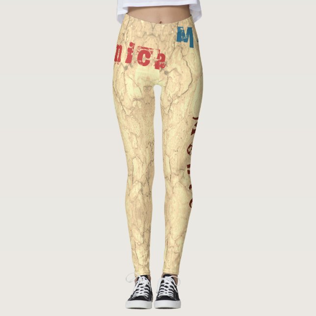Nome personalizado Pilota leggings (Frente)