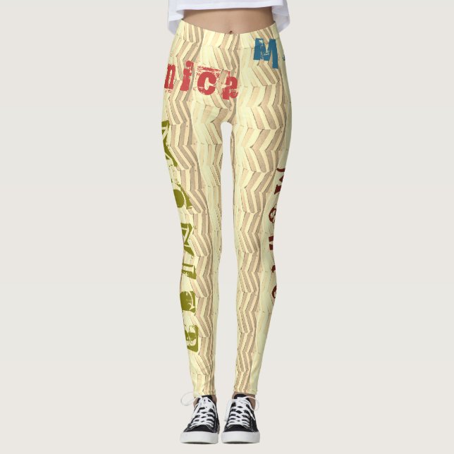 Nome personalizado Pilota leggings (Frente)