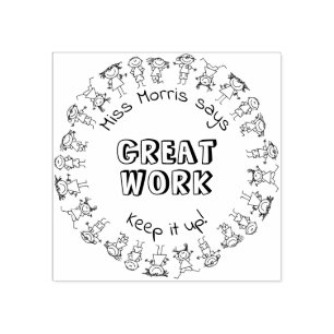 Nome Personalizado Professor Diz Excelente Carimbo