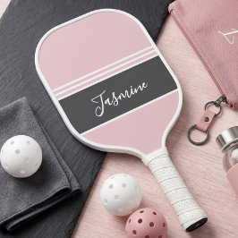 Nome Personalizado Rosa Suave Cinza