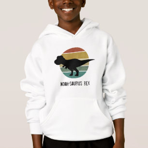 Nome personalizado saurus t rex retro-círculo din