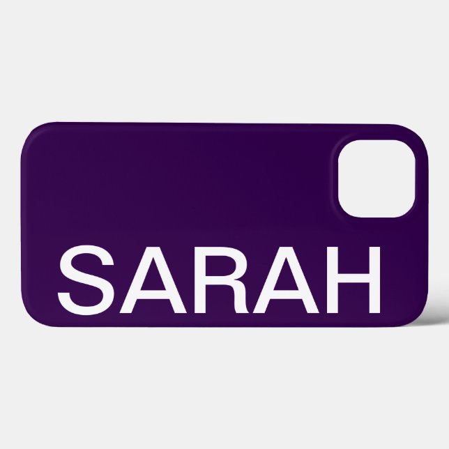 Nome Personalizado Simples Moderno Minimalista (Verso (horizontal))