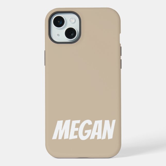 Nome Personalizado Simples Moderno Monograma Elega (Verso)