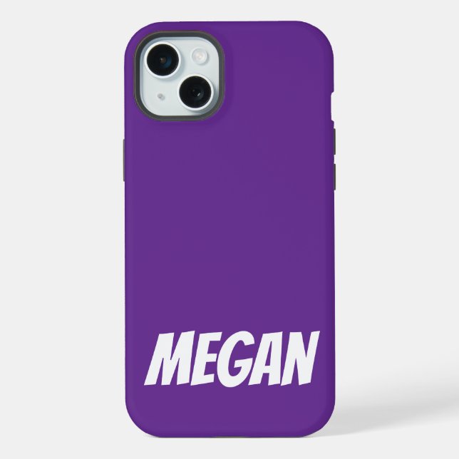 Nome Personalizado Simples Moderno Monograma Elega (Verso)