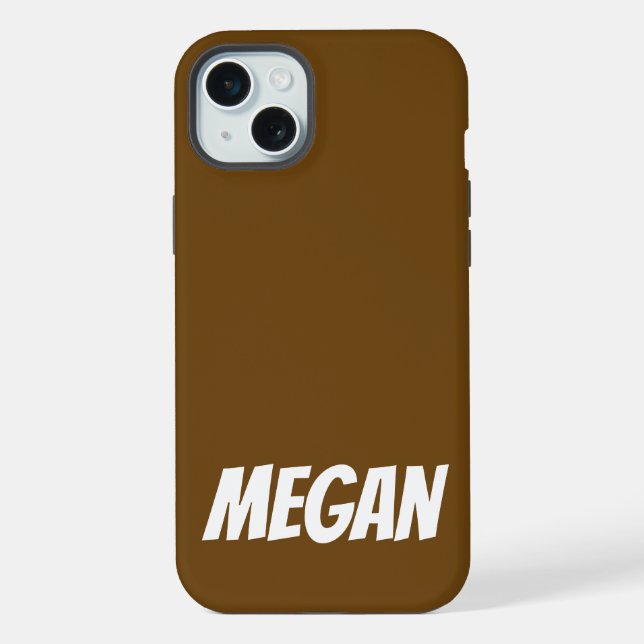 Nome Personalizado Simples Moderno Monograma Elega (Verso)