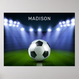 Nome personalizado Soccer Stadium poster