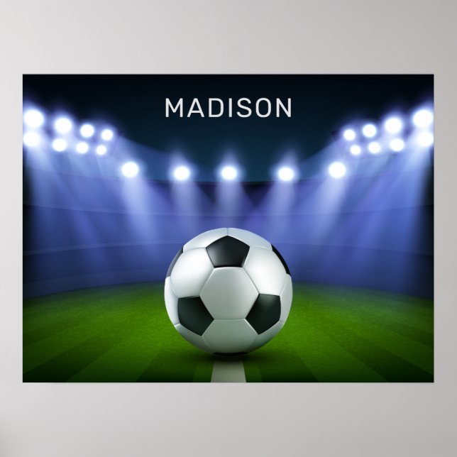 Nome personalizado Soccer Stadium poster (Frente)