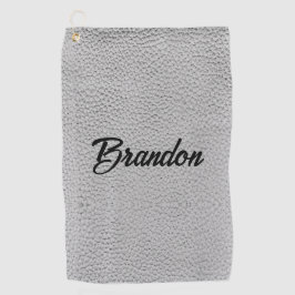 Nome personalizado toalha de golfe branca