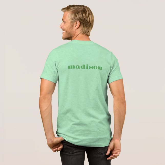 Nome Personalizado Vegan T-Shirt (Voltar Cheio)