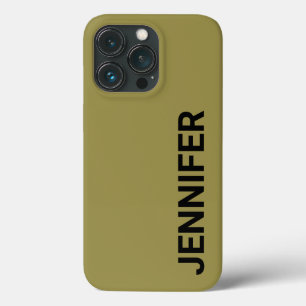 Nome Personalizado Verde Offbeat Sólido