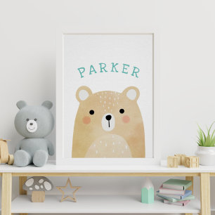 Nome Personalizado Woodland Art Impressão Arte d