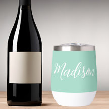 Nome Personalizável da Tendência Verde Seafoam