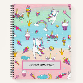 Nome Personalizável do Padrão Unicorn Moderno de C