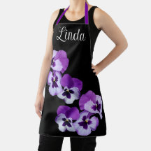 Nome personalizável Linda bonito pansy floral