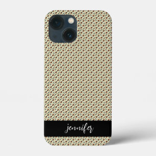 Nome personalizável Padrão da pele do leopardo
