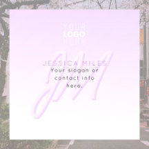 Nome profissional e Modelo de slogan | Puro claro