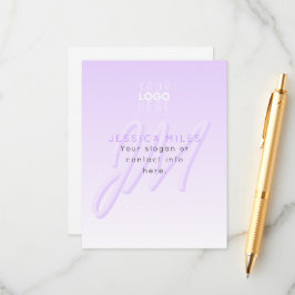 Nome profissional e Modelo de slogan | Puro claro