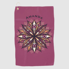 Nome Psicodélico Arte Flor com Olho Assustador