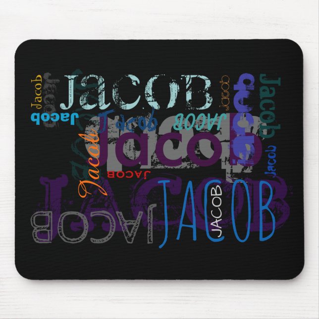 Nome Repetitivo Personalizado - 5 letras Mousepad (Frente)