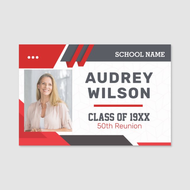 Nome Reunião da família de Nomes de etiqueta fotográfic (Frente)