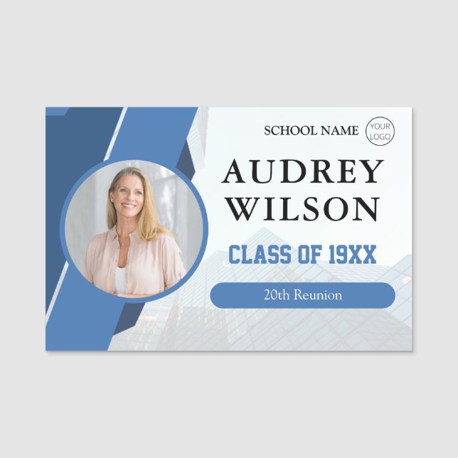 Nome Reunião da Universidade de Nomes de etiqueta Fotog (Frente)