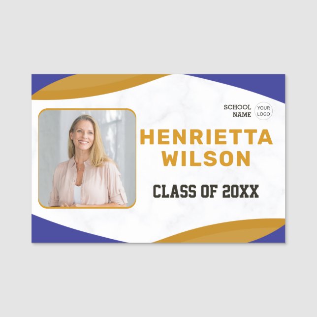 Nome Reunião de Classe de Nomes de etiqueta de Fotograf (Frente)