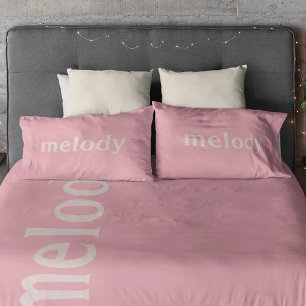 Nome rosa quarto de dormir moderno