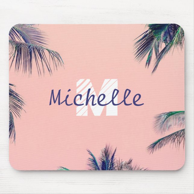 Nome rosa tropical e Mousepad inicial (Frente)