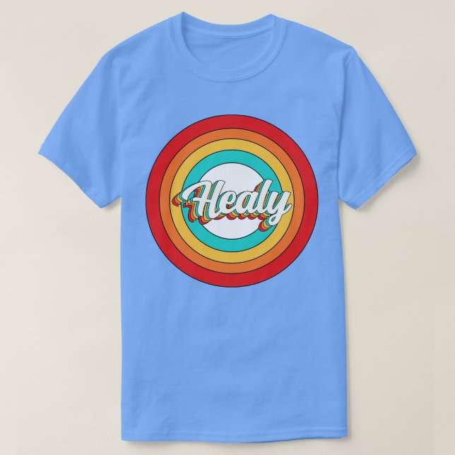 Nome Saudável Camisa Vintage Círculo Saudável (Frente do Design)