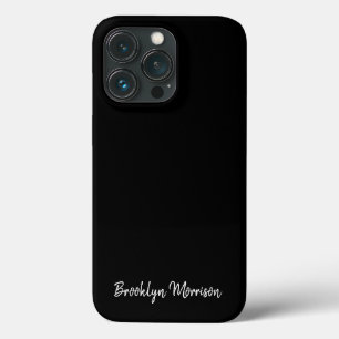 Nome simples de script personalizado preto branco 