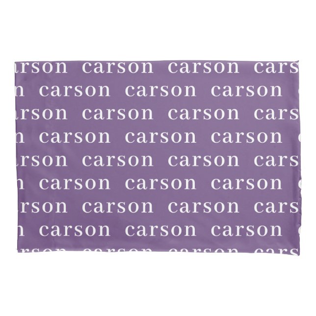 Nome Simples Repetido Personalizado Roxo (Frente)