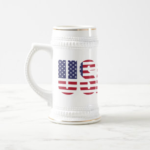 Nome, texto nos EUA 22oz White Dourado Caneca de c