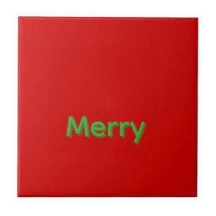 Nome Verde Alegre em Vermelho