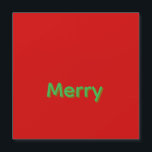 Nome Verde Alegre no Vermelho<br><div class="desc">Nome Verde Alegre no Vermelho de Natal</div>