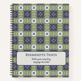 Nome Watercolor Abstrato Square Geométrico Azul