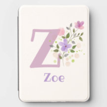 Nome Zoe com um Desenho Floral