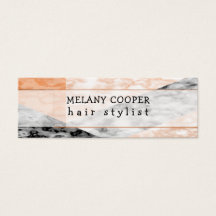 Nomeação Feminina de Mármore Rosa, Preto e Branco