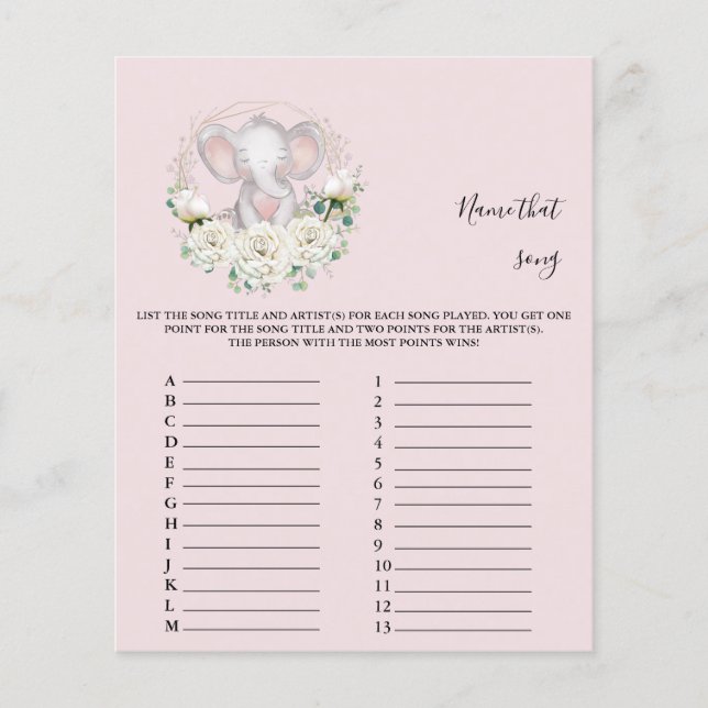 Nomeie essa música Jogo do Chá de fraldas (Frente)