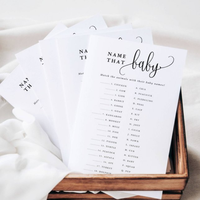 Nomeie Esse Bebê Correspondente A Cartão De Jogo D (Criador carregado)