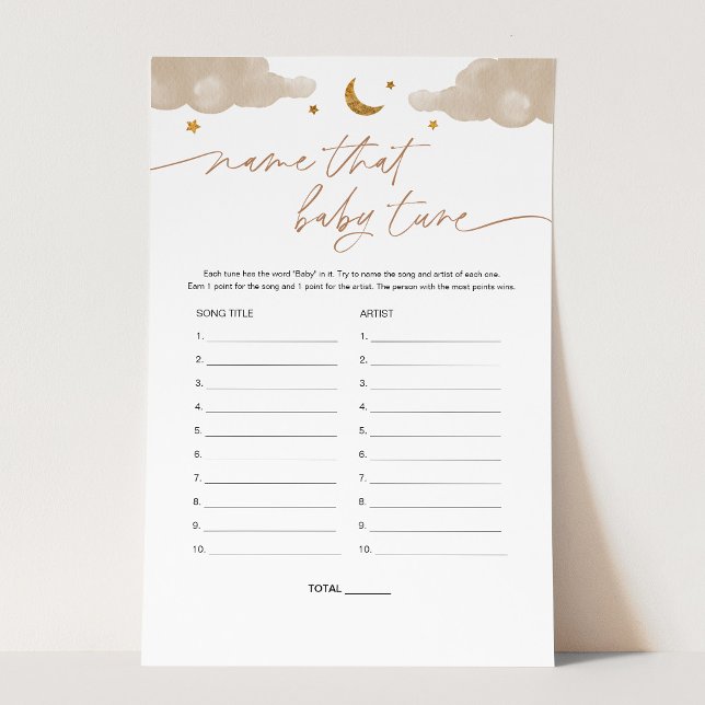 Nomeie Esse Jogo De Chá de fraldas Do Baby Tune Tw (Criador carregado)